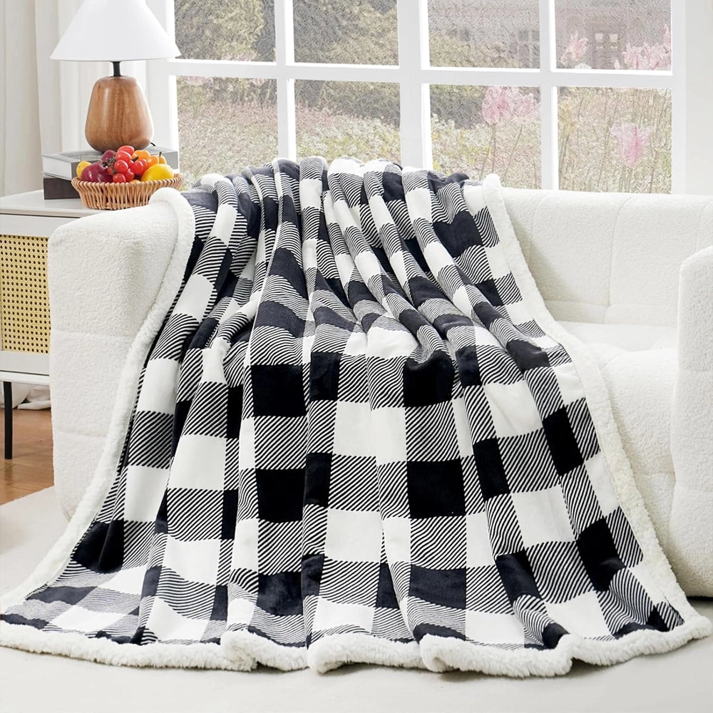 Plush Comfort Blanket – Soft Sherpa Warmth, Double-Sided Design
